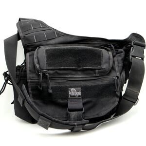 Maxpedition Large Sling Tactical Gear Bag Versipack Black Cross Body Shoulder